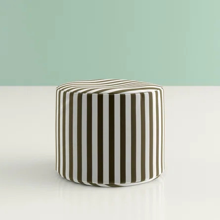 Damato Striped Outdoor Pouf Ottoman | Wayfair North America