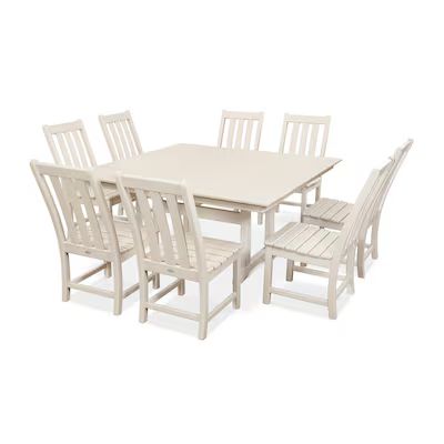 POLYWOOD Vineyard 9 Tan Patio Dining Set | Lowe's