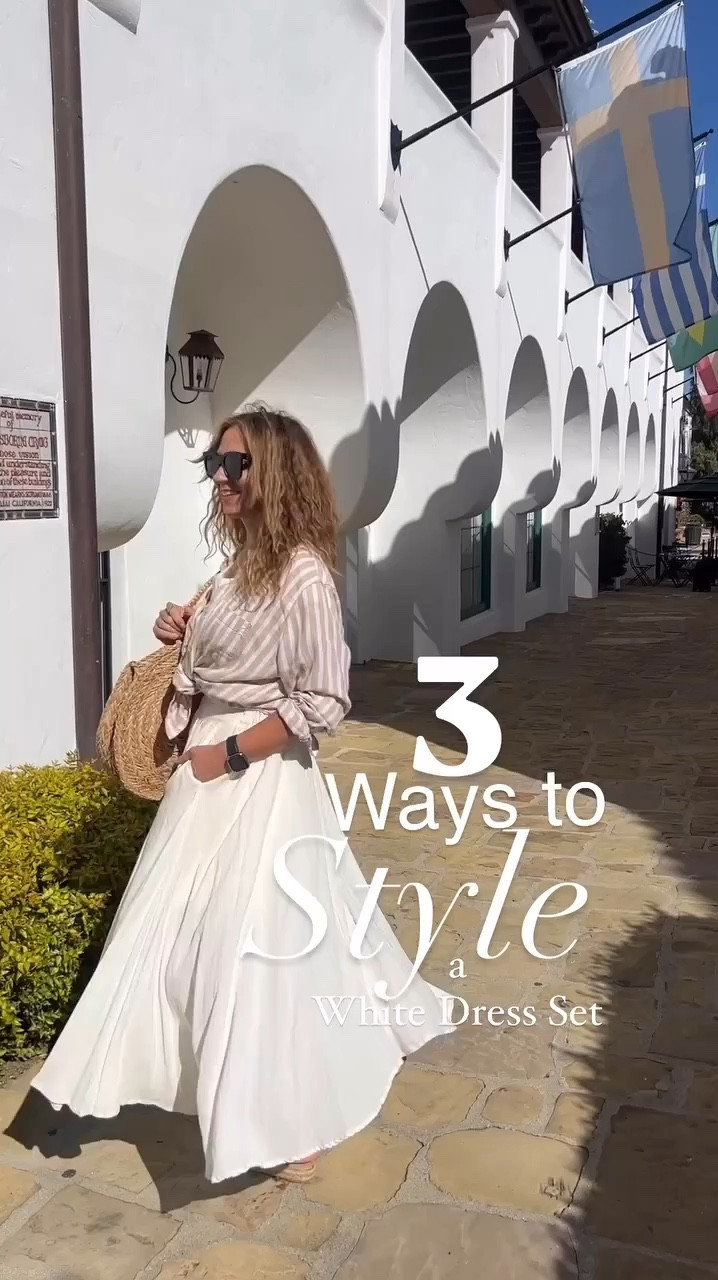 The summer two piece set that keeps on giving! 
Styled 3 Ways:
Beachy every day casual” with a tied striped linen shirt (I LOVE this shirt! Have it in 3 colors. I bought a large.) & woven buckle sandals (linked similar ones for you here)
▫️”Sporty casual” with a bomber jacket (my #1 jacket right now. Loving the light sage green washed color I have the medium).  & sneakers (these sneakers are extremely comfortable and run TTS)
▫️”Dressed up elegance” with gold heels & clutch for a brunch outfit, wedding guest dress or special occasion 


















#LTKWedding Wedding guest dresses  | Mom outfits | spring dresses | vacation outfit | date night outfit| resort wear  | travel outfit | spring home| summer outfit | sandals | white dress  | summer outfit |
Neutral fashion | summer date night look | summer date outfit | spring shoes | spring outfit | cute sandals | summer heels 

#LTKStyleTip #LTKFindsUnder50 #LTKOver40