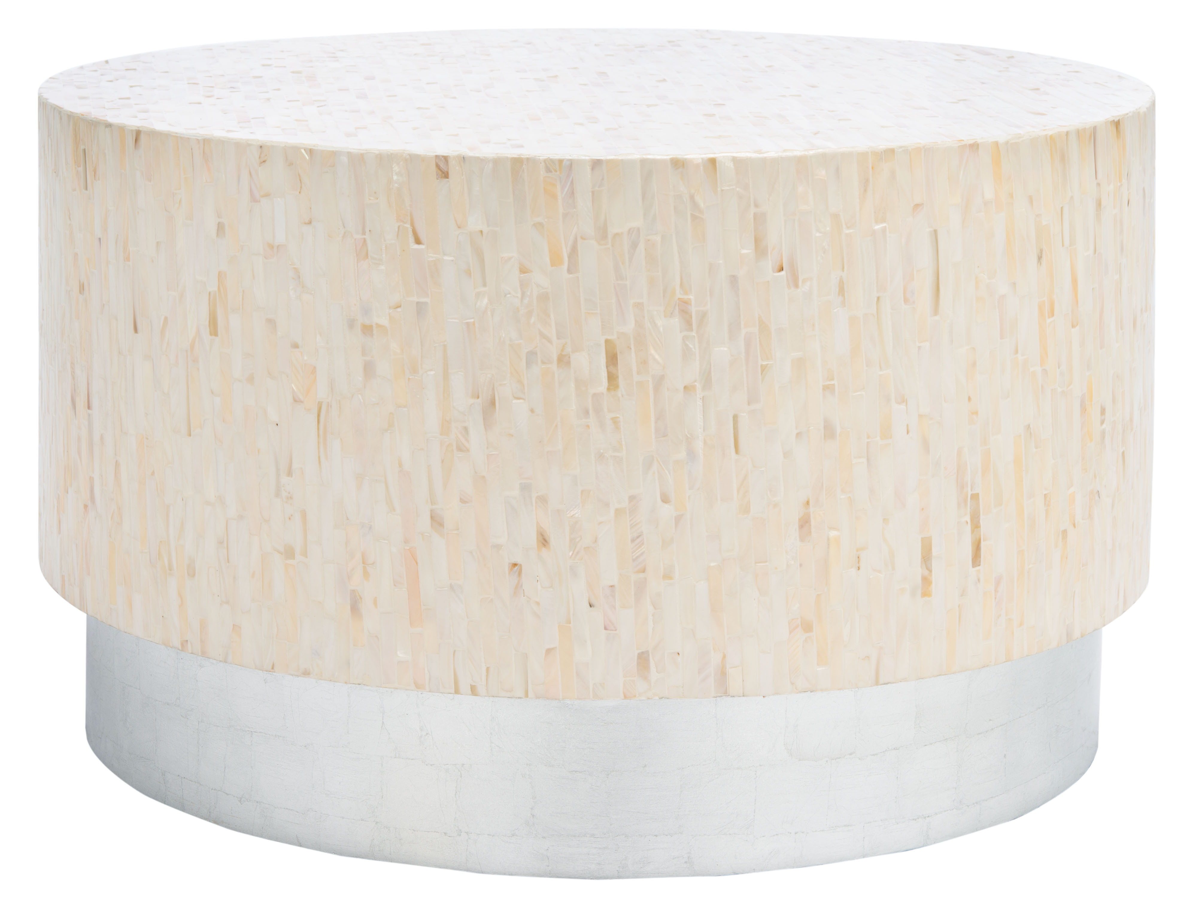 Safavieh Scarlett Abstract Round Coffee Table, Light Pink/White - Walmart.com | Walmart (US)