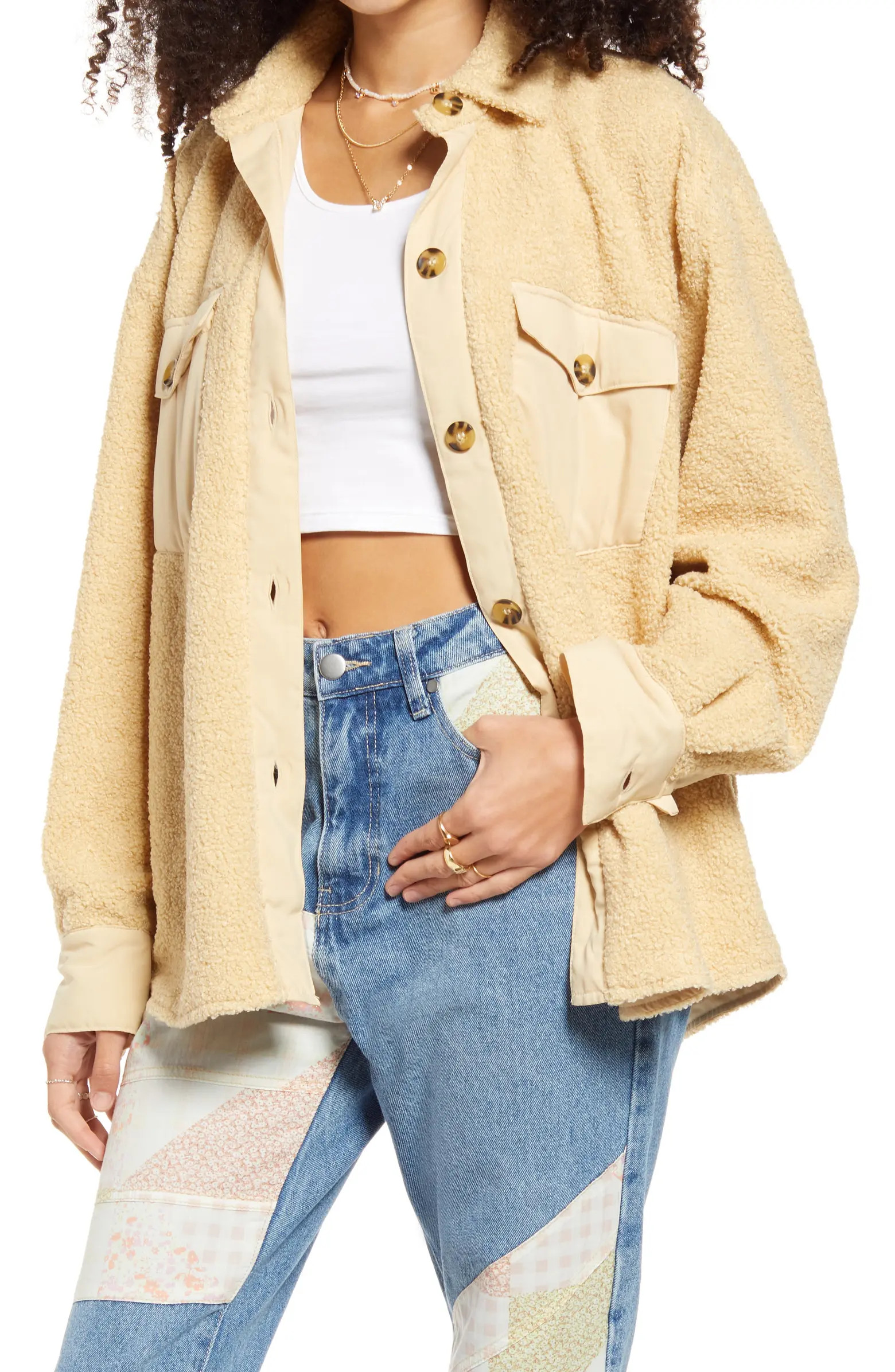 Textured Shirt Jacket | Nordstrom