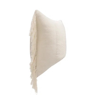 Volta Fringe Linen Blend Throw Pillow | Perigold