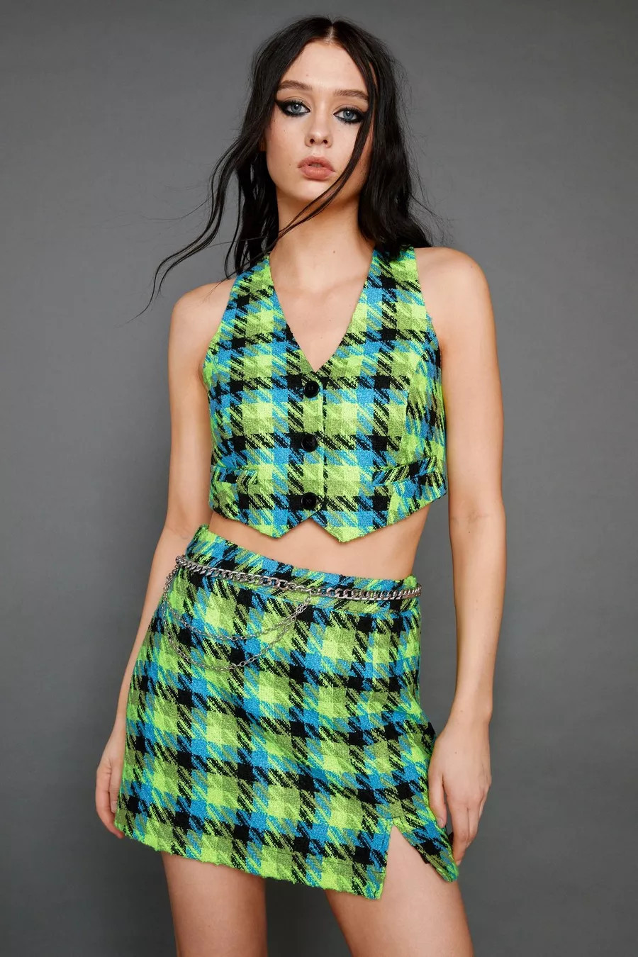 Premium Boucle Tailored Waistcoat | Nasty Gal (US)
