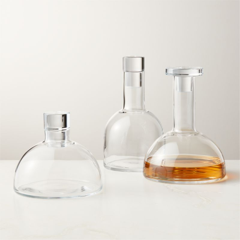 Frattini Decanters Set of 3 + Reviews | CB2 | CB2