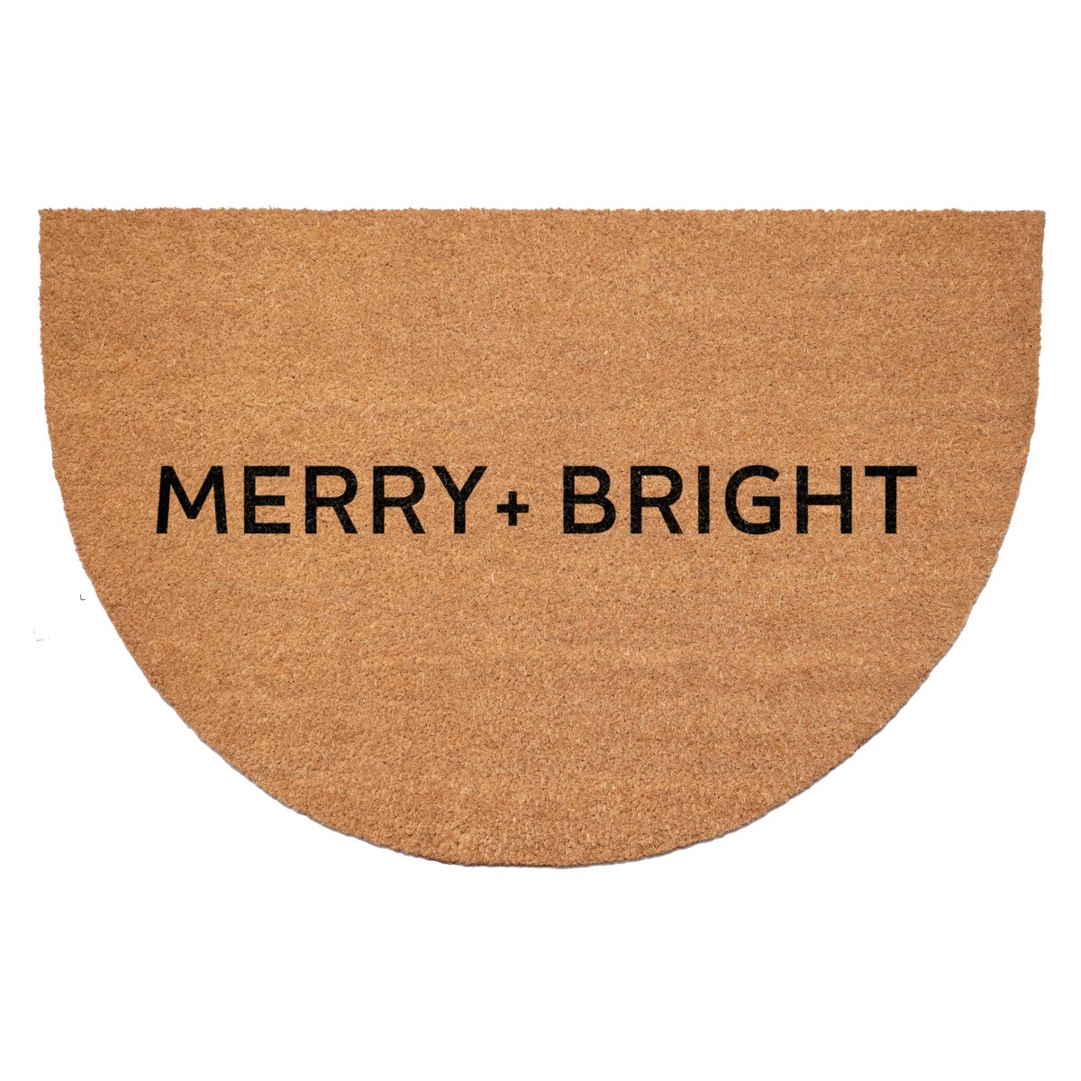 Ultra Modern Merry & Bright Half Round  Doormat 24" x 36" | Wayfair North America