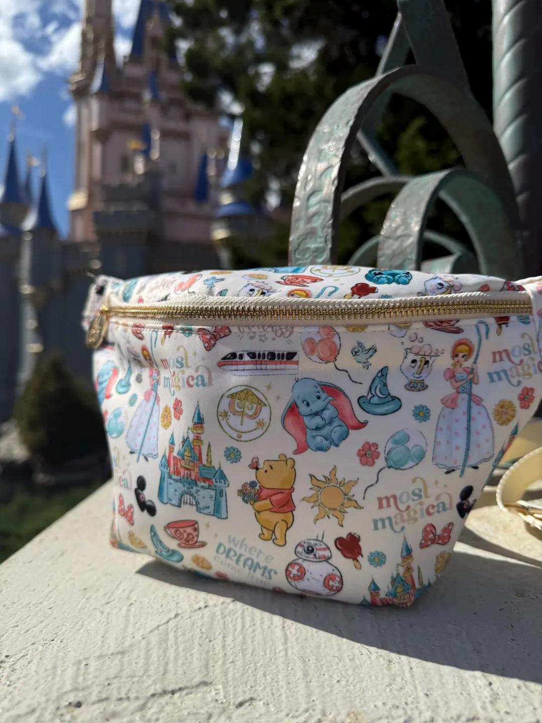 Magical Jumbo Fanny Pack Bum Bag Adjustable - Stitch, Castle, Bo, Winnie, and More - Etsy | Etsy (US)
