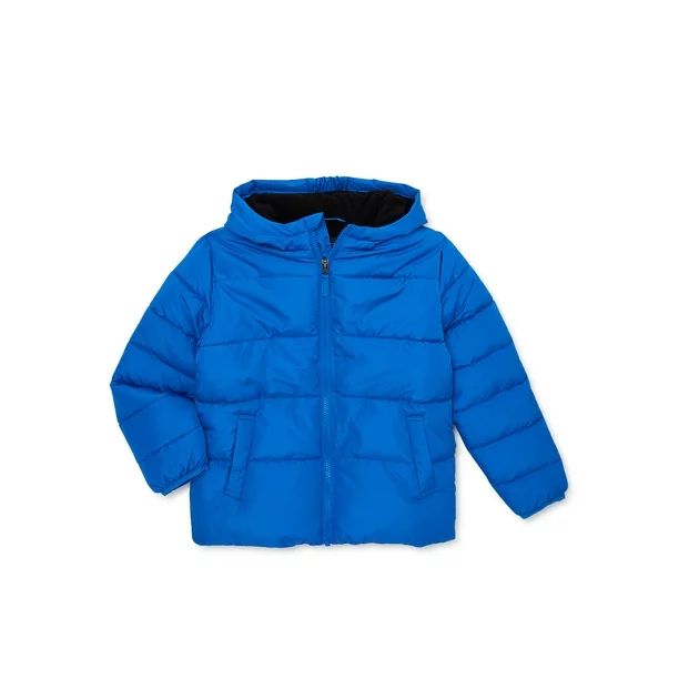 Swiss Tech Boys Winter Puffer Jacket with Hood, Sizes 4-18 & Husky | Walmart (US)