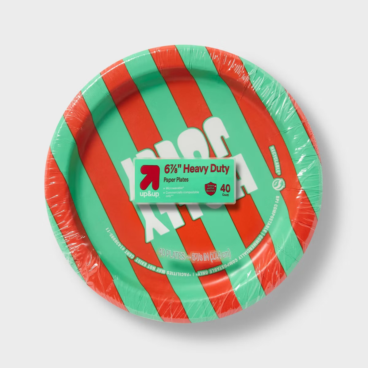 Holiday Disposable Plates - Holly Jolly - 7" - 40ct - up&up™ | Target