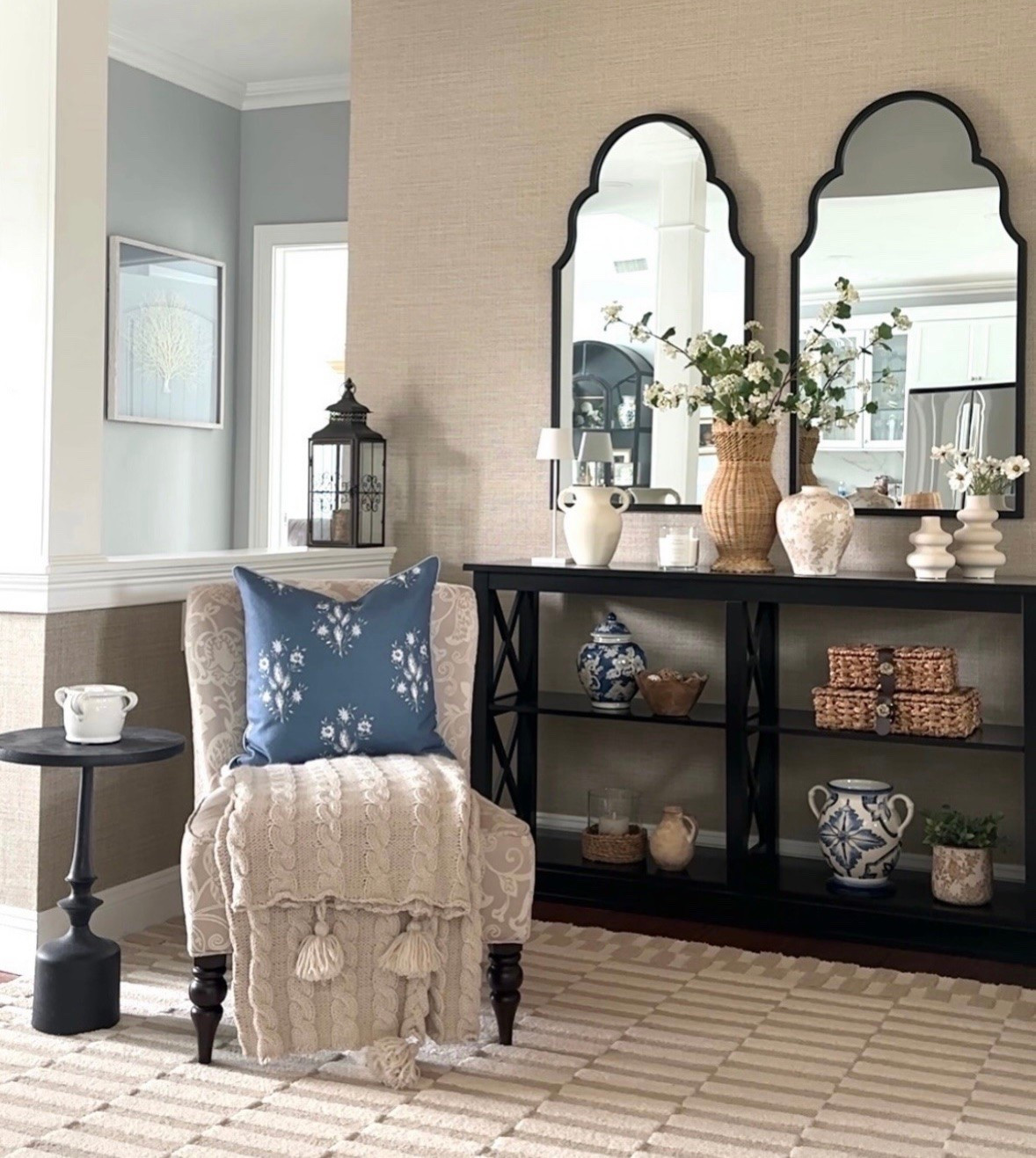 Summer entryway styling! Vases, Rattan boxes, throw pillow, blanket, vases, candles, touch light, rug and more. Amazon, Wayfair, Target.

#LTKHome #LTKSaleAlert