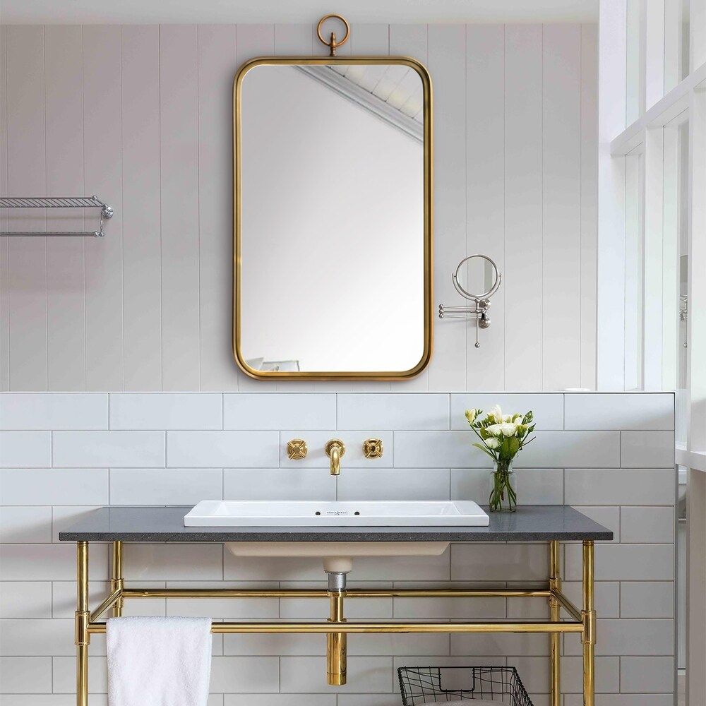 Carson Carrington Ulfserud Brass Mirror (Coburg Mirror) | Bed Bath & Beyond