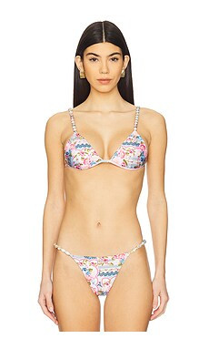Agua Bendita Belle Bikini Top in Meraki from Revolve.com | Revolve Clothing (Global)