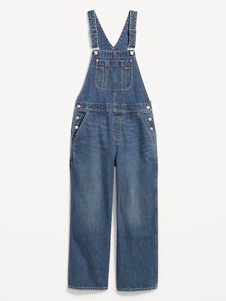 Baggy Wide-Leg Non-Stretch Jean Overalls for Women | Old Navy (CA)