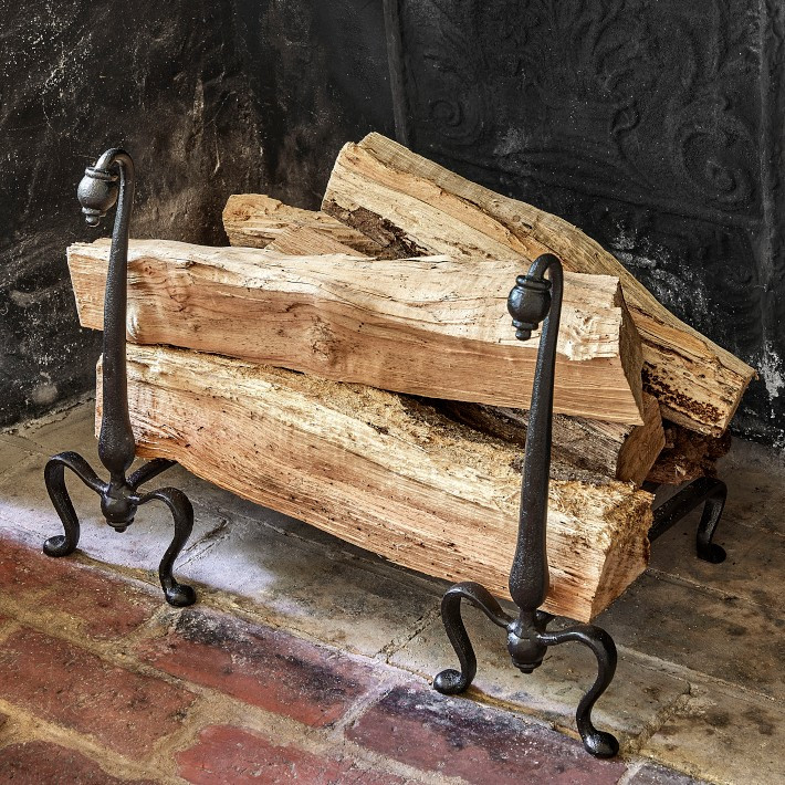 Williams Sonoma Home x Josh Young Vincent Andiron, Cast Iron | Williams-Sonoma