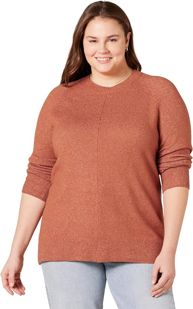 Amazon Essentials Women's Regular-Fit Soft Touch Long-Sleeve Crewneck Sweater | Amazon (US)