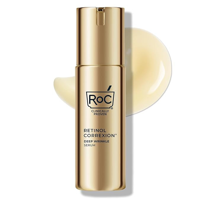 RoC Retinol Correxion Deep Wrinkle Retinol Face Serum with Ascorbic Acid, Anti-Aging Treatment fo... | Amazon (US)