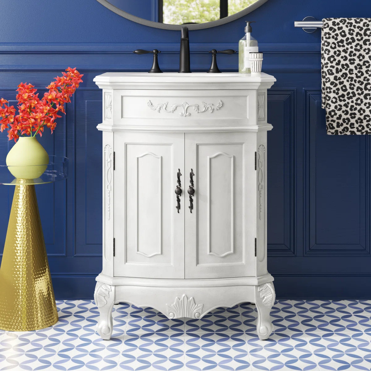 Lunette 24'' Single Bathroom Vanity with Top | Wayfair North America