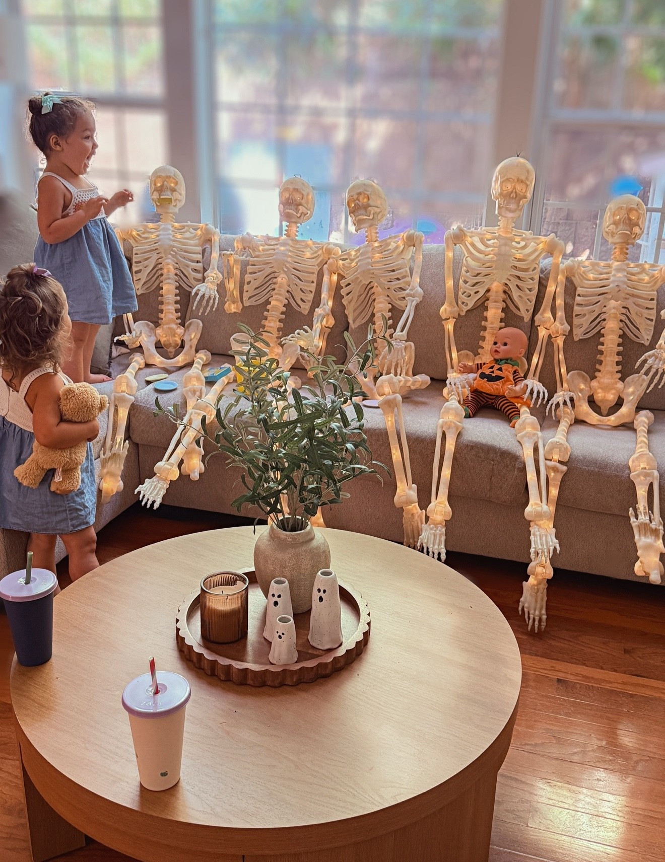 💀💀💀 The gang’s all here! These light-up skeletons are officially part of the family 👻 We’ve adopted a full boney bunch and I’m not mad about it—perfect for spooky season movie nights and Halloween laughs all month long! 🎃

🛋️ Shop the exact skeletons + our cozy fall living room faves right here!
#ltkhome #ltkholiday #halloweendecor #skeletoncrew #fallvibes #ltkfinds


#LTKHome #LTKSeasonal