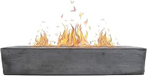 ROUNDFIRE Large Rectangle Tabletop Fire Pit - Portable Bioethanol Fireplace for Indoor & Garden (... | Amazon (US)