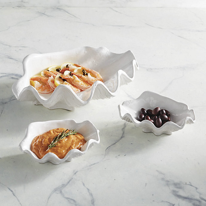 Oyster Shell Serving Collection | Frontgate | Frontgate