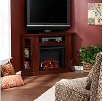 Windsor Electric Media Fireplace -Cherry | Sam's Club