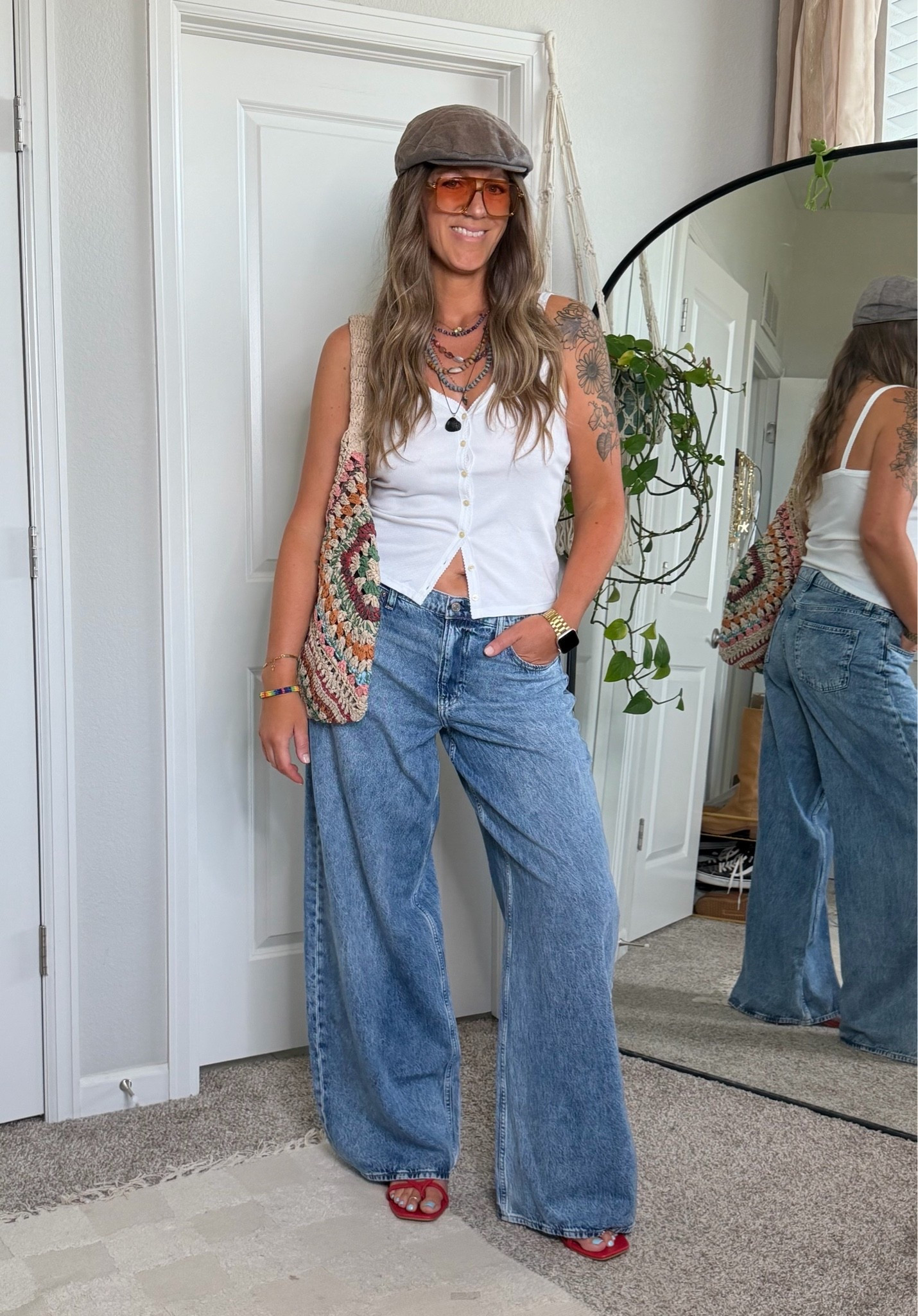 Large tank, 31 tall jeans, 11 shoes (us & 🇨🇦 links saved)

#LTKTall #LTKOver40 #LTKSaleAlert