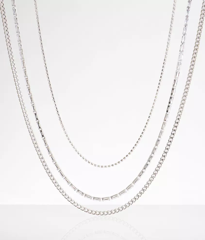 3 Pack Glitz Necklace Set | Buckle