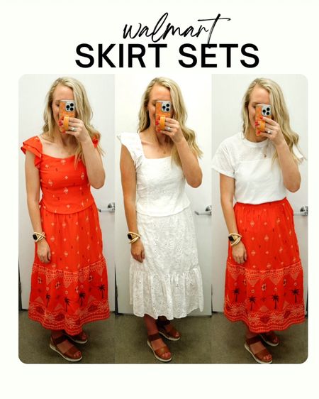 Walmart skirt sets! Cute to mix and match. Runs true to size.






Walmart fashion. Walmart style. Sofia vergara. Maxi skirt. Eyelet top. White. Red. Affordable fashion. Budget style. 

#LTKFindsUnder50 #LTKFestival #LTKStyleTip