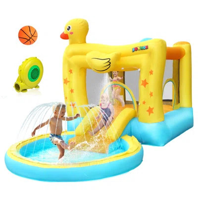 Kids Inflatable Water Slide Park Backyard Outdoor Bouncer House | Wayfair North America