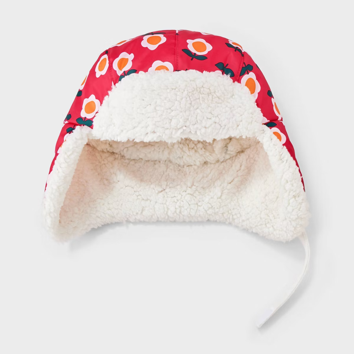 Toddler Girls' Cozy Lined Quilted Floral Trapper Hat - Cat & Jack™ Pink | Target