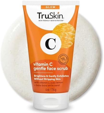 TruSkin Vitamin C Face Scrub & Face Exfoliator - Brightening Facial Scrub with Bora Bora White Sa... | Amazon (US)