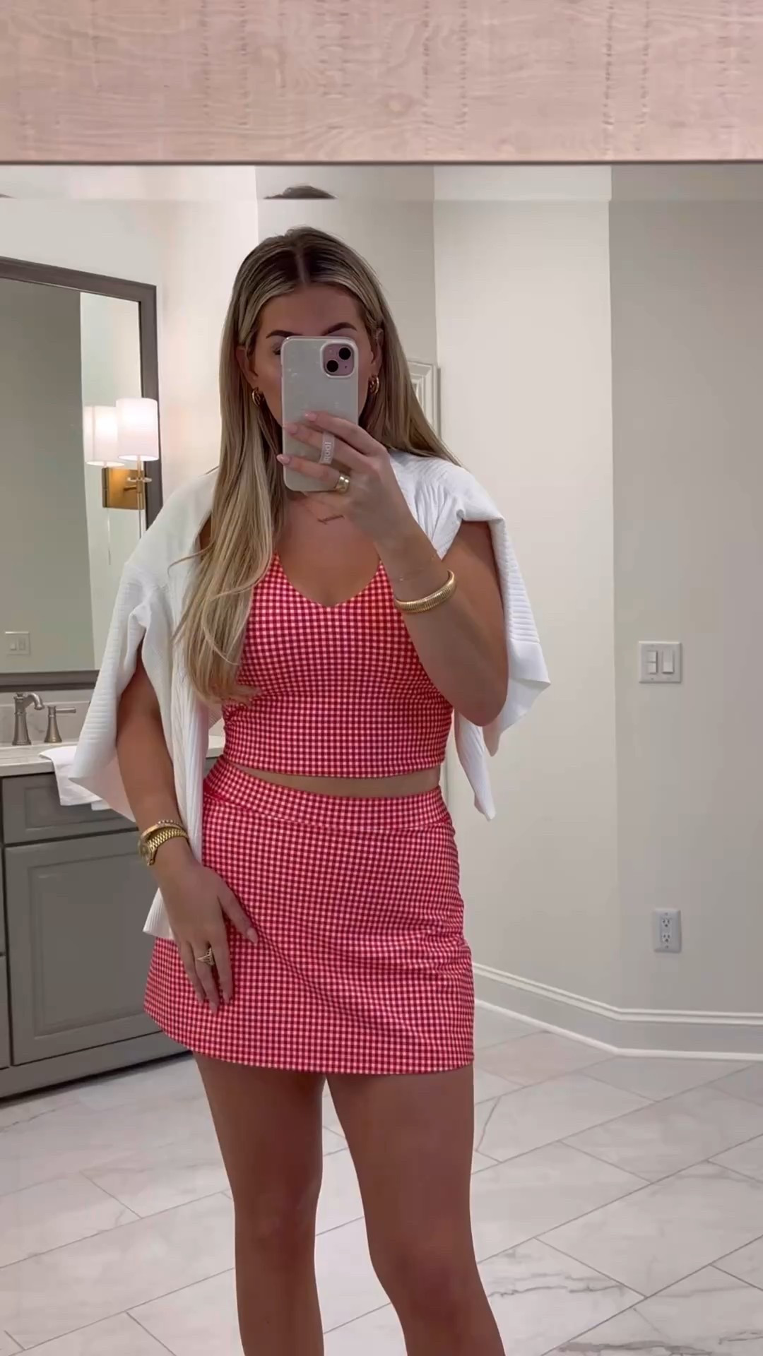 Abercrombie set on sale with “AFLTK” ! Wearing a medium in the skirt and sized up one to a large in the top! 

#LTKWatchNow #LTKSpringSale #LTKActive