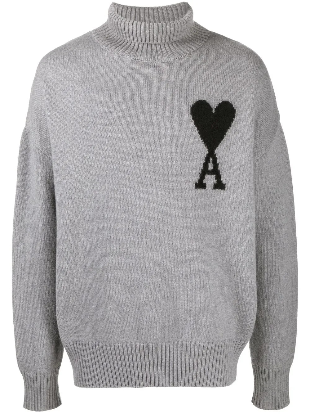 AMI Paris Ami De Coeur roll-neck Jumper - Farfetch | Farfetch Global