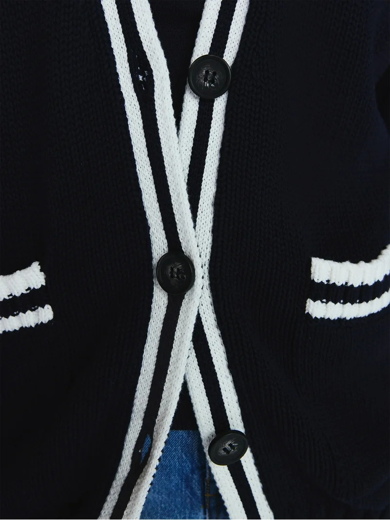 Free Assembly Women's and Women's Plus Cotton Grandpa Cardigan Sweater, Sizes XS-4X | Walmart (US)