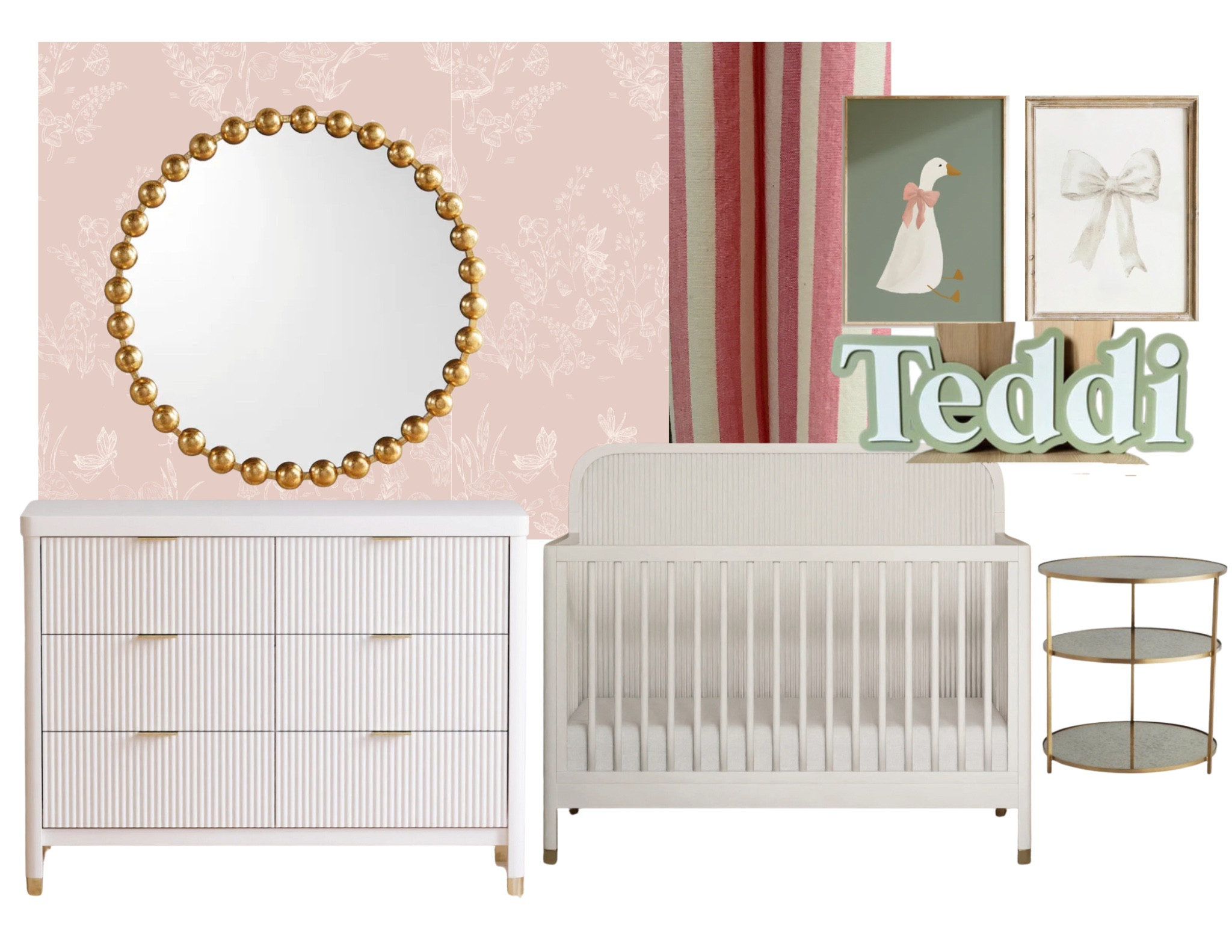 Nursery design. Crib and dresser are namesake, wallpaper is love vs design 

#LTKHome #LTKBaby #LTKKids