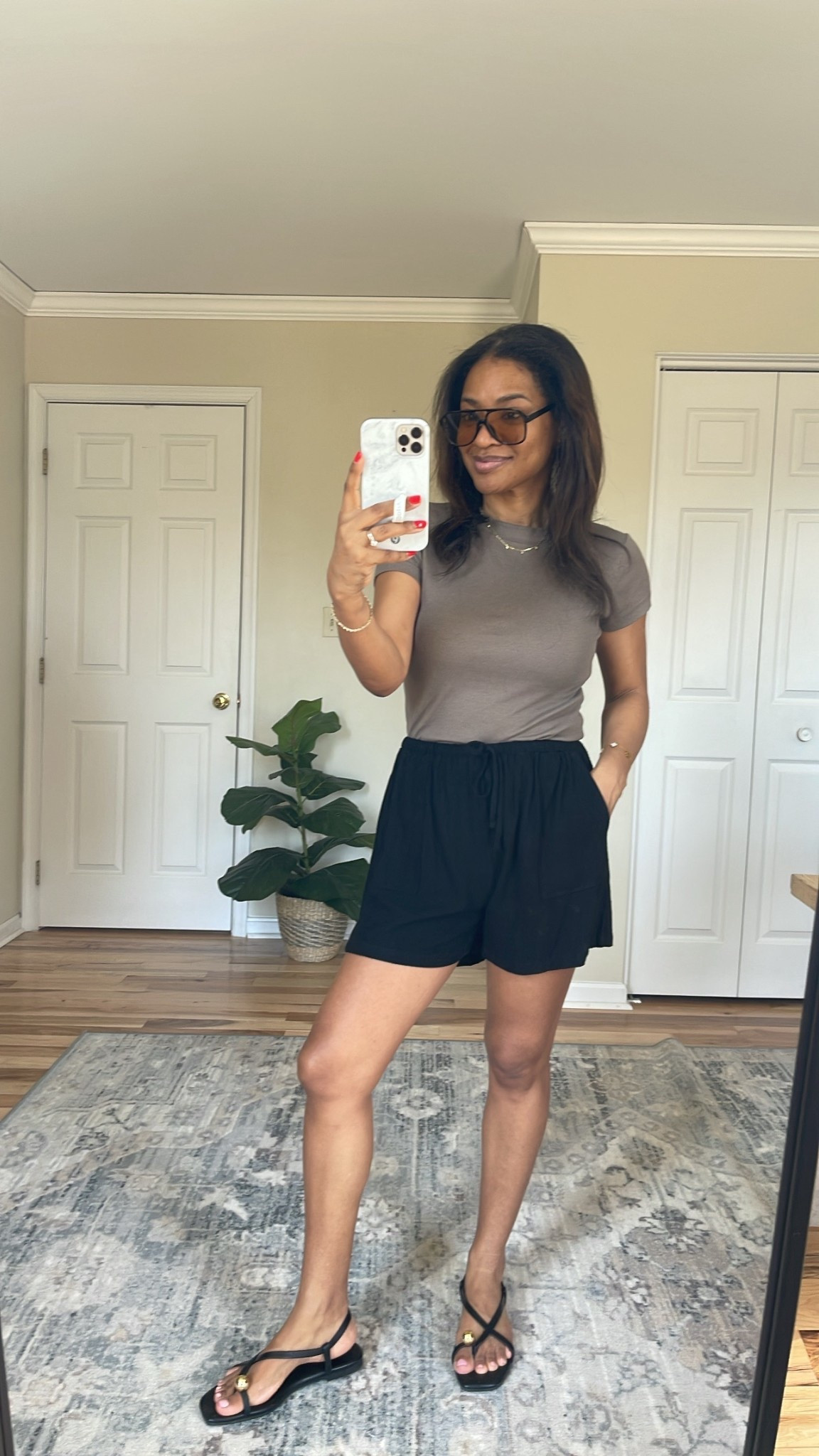 I ordered these in a small in the two pack. Shirt is also a small. Shoes are TTS and took a couple of days to break in just fyi 

#ltkover40 #ltkgrwm #ltkootd