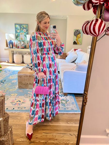 Can we say party dress?! Loving this vibrant look so much this holiday season😍From brunch with Santa to an office party…it’s so versatile! And the heart heels?! I can’t♥️♥️♥️ #maxidress #holiday #partydress

#LTKshoecrush #LTKSeasonal #LTKHoliday