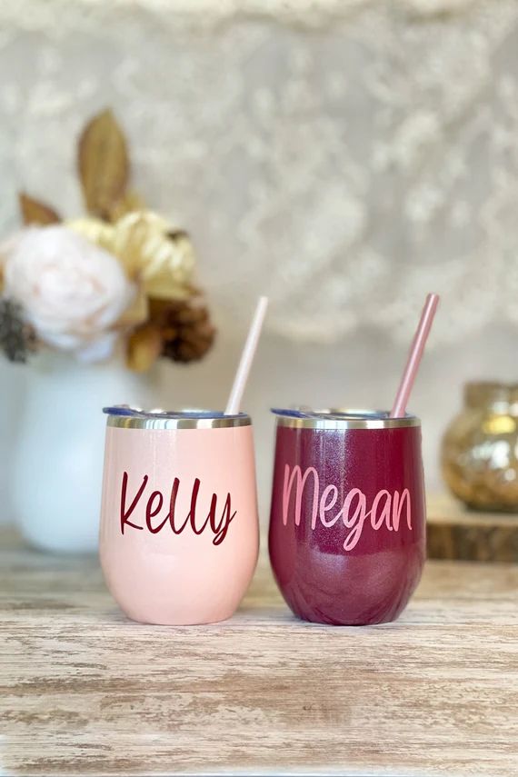 Gifts for Her Under 20 Personalized Tumbler With Straw | Etsy | Etsy (US)