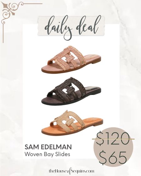 45% OFF Sam Edelman Woven Bay slide jute sandals! 