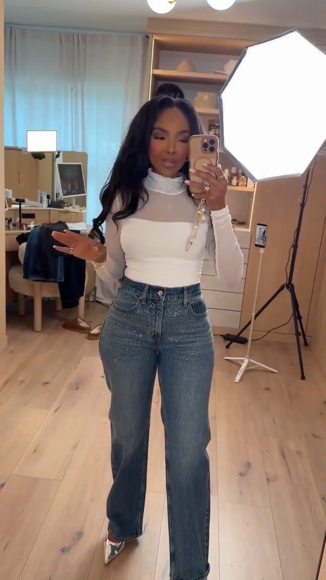 Scroll to shop!! Simple fit with a statement , this classic turtleneck and denim outfit. Perfect for work days, casual outings, or an elevated everyday look.￼

#LTKmomlife #LTKPetite #LTKootd