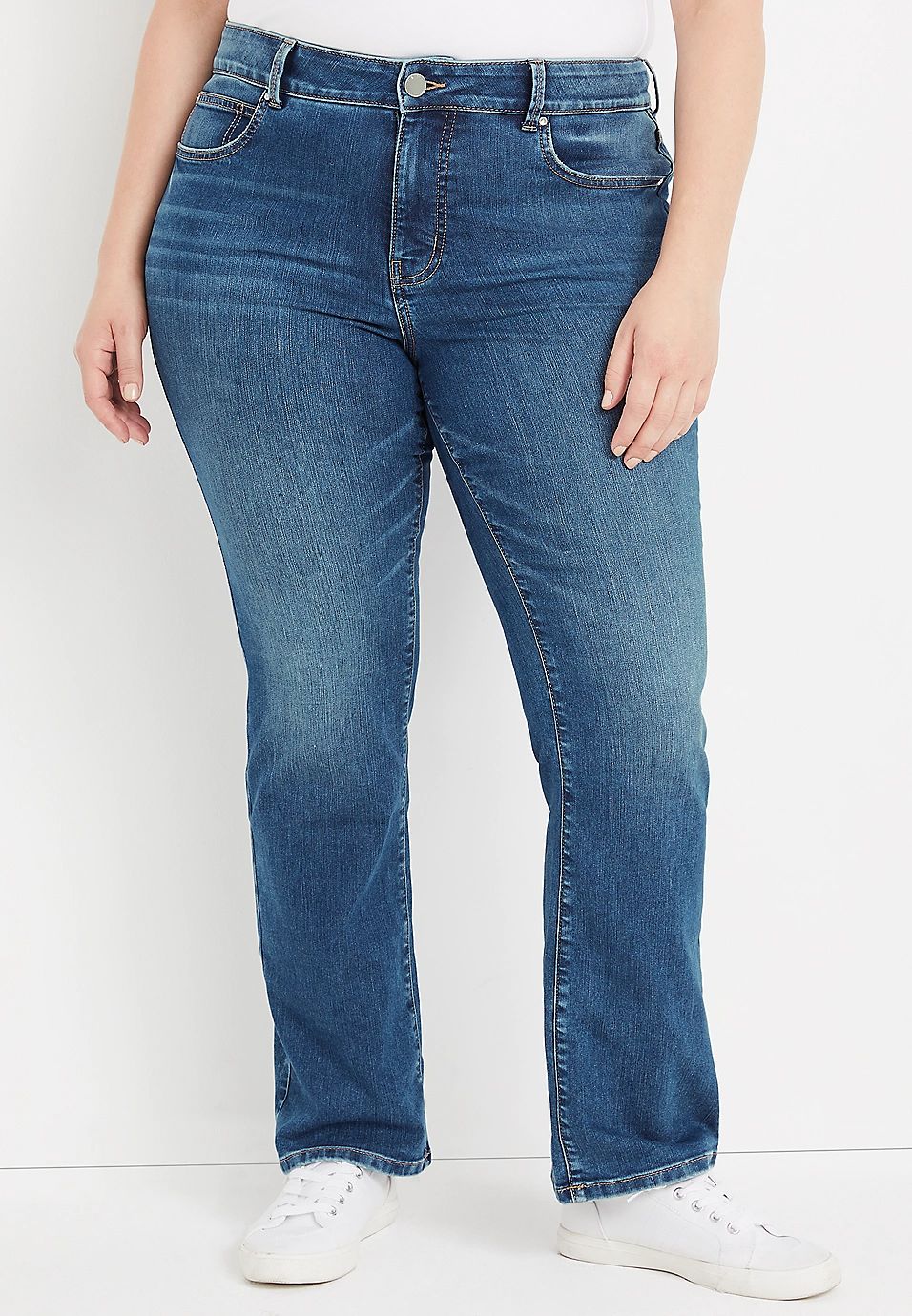 Plus Size m jeans by maurices™ Everflex™ Slim Boot Curvy High Rise Jean | Maurices