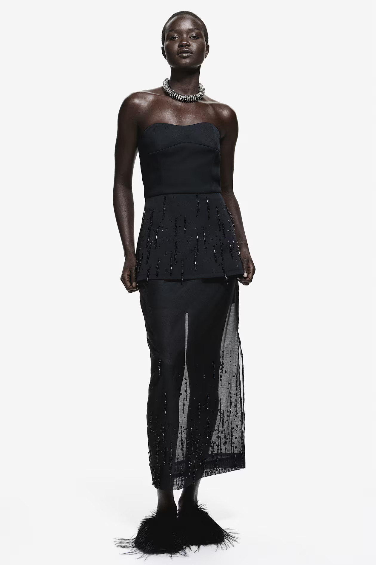 Embellished chiffon skirt | H&M (US + CA)