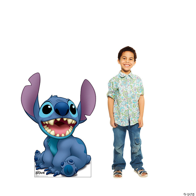 46" Disney’s Lilo & Stitch™ Stitch Life-Size Cardboard Cutout Stand-Up | Oriental Trading Company