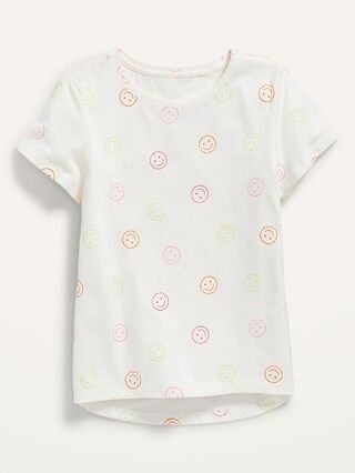 Softest Printed Scoop-Neck T-Shirt for Girls | Old Navy (US)