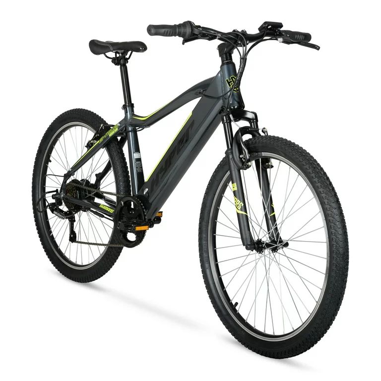 Hyper Bicycles E-Ride Electric Pedal Assist Mountain Bike, 26in MTB, Black - Walmart.com | Walmart (US)