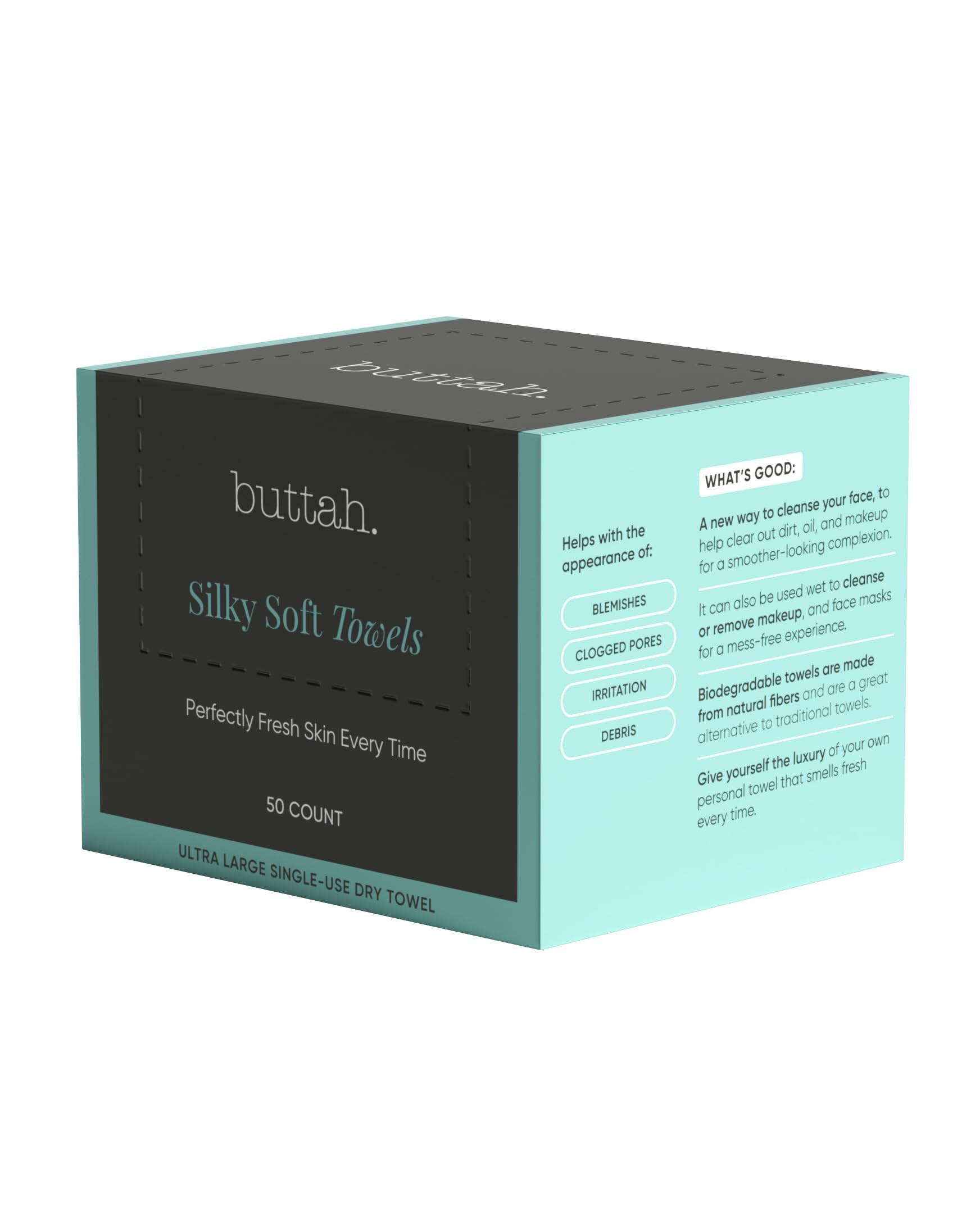 Buttah Skin Disposable Face Towels, 50 Count – Extra Thick, Soft, Large Towels for Sensitive Sk... | Amazon (US)