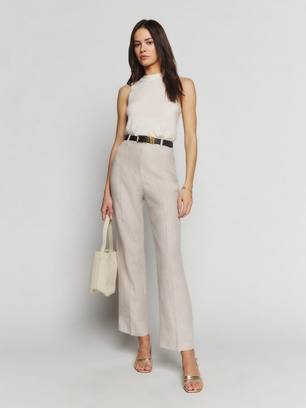 Freddie Linen Pant | Reformation (Global)