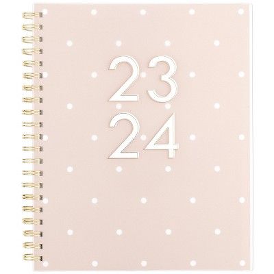 Sugar Paper Essentials 2023-24 Academic Planner 11"x8.5" Weekly/Monthly Wirebound Frosted Poly Pi... | Target