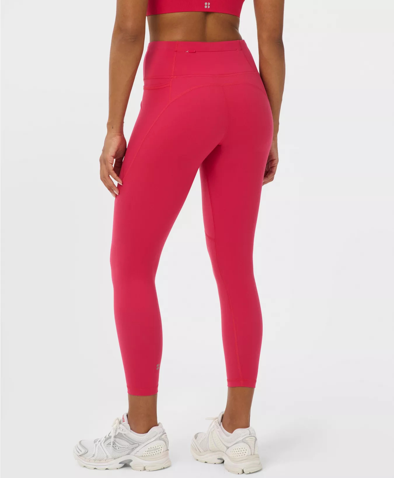 Power 7/8 Gym Leggings - Blue SB Icon Print | Women's Leggings | Sweaty Betty | Sweaty Betty UK