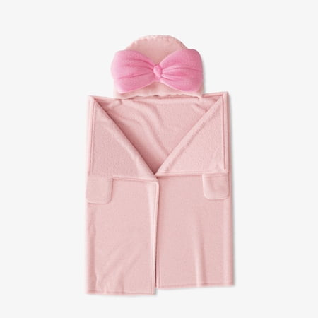 Mainstays Kids Cozy Plush Hooded Throw, Bows, 50" x 40" | Walmart (US)