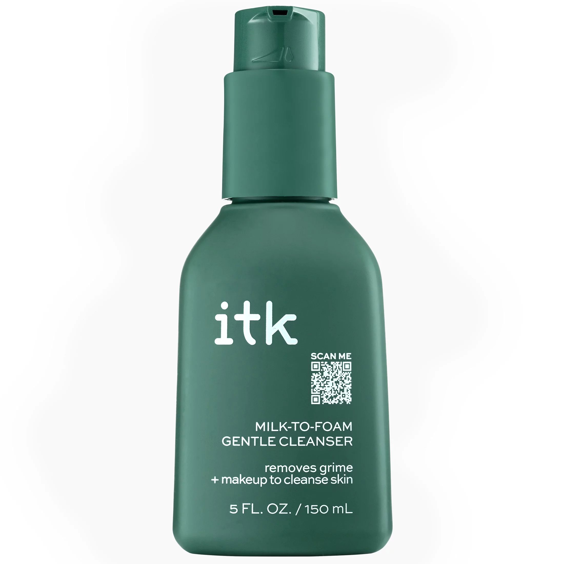 ITK Milk-to-Foam Gentle Cleanser | 2-in-1 Face Wash + Makeup Remover for All Skin Types, 5 oz - W... | Walmart (US)
